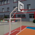 Tabela de basquete + trave de futebol completos